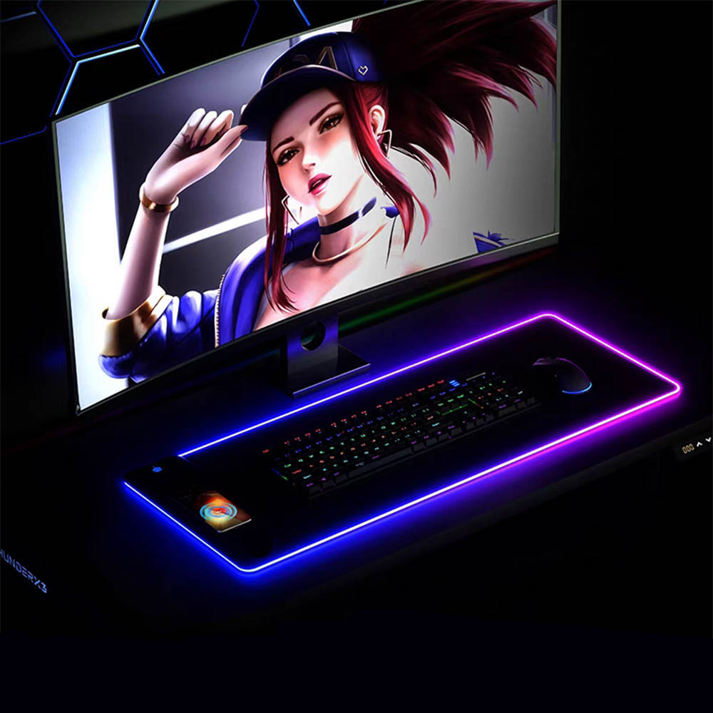 Mouse Charging Pad - RGB mouse pad with wireless charger