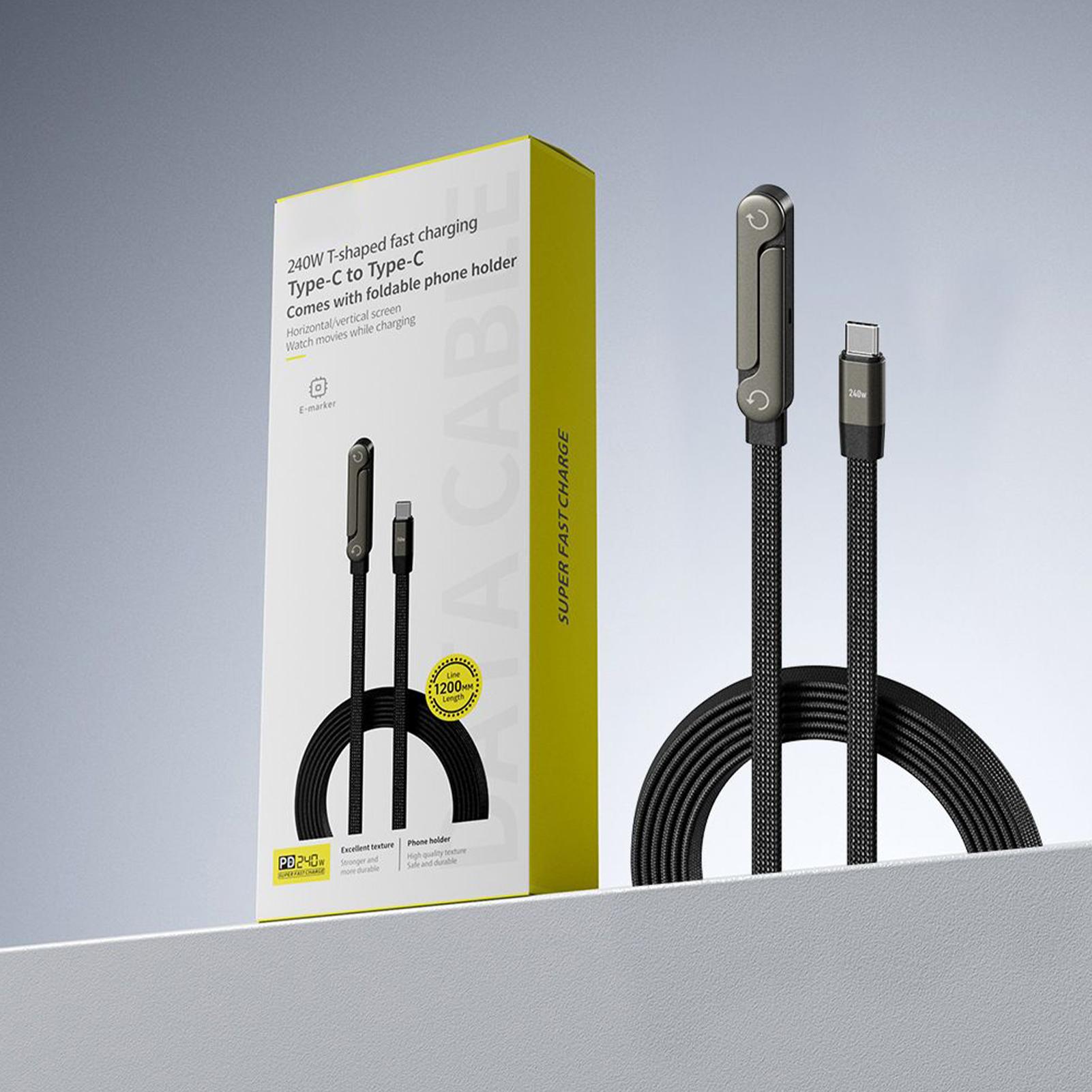 Tech Accessories Travel - Invisible Holder Charger Cable 2-in-1 Cellphone