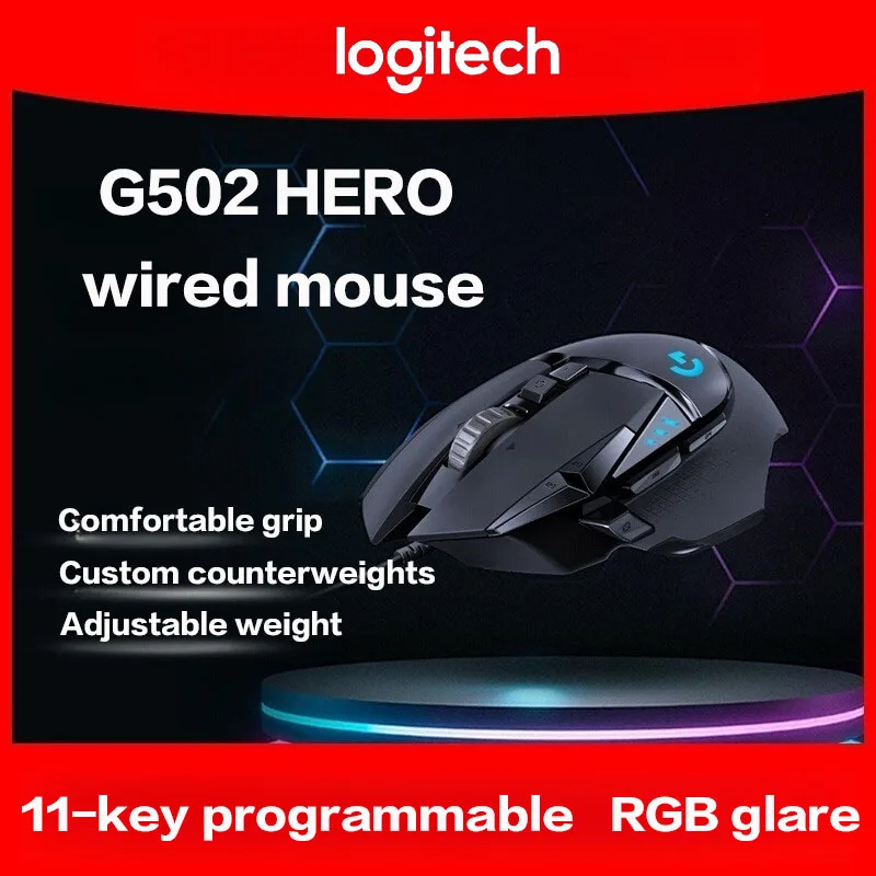 Logitech G502 HERO High Perfor - đánh giá và giá Logitech Mouse G502