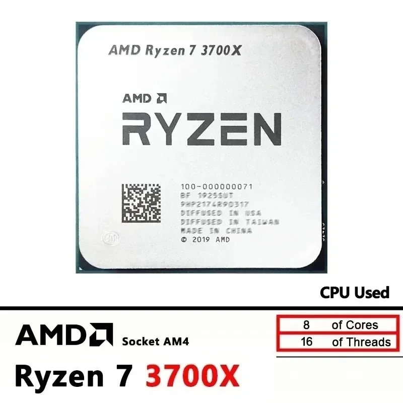 AMD Ryzen 7 3700X 100% Brand N - đánh giá và giá Amd Cpu Ryzen 7
