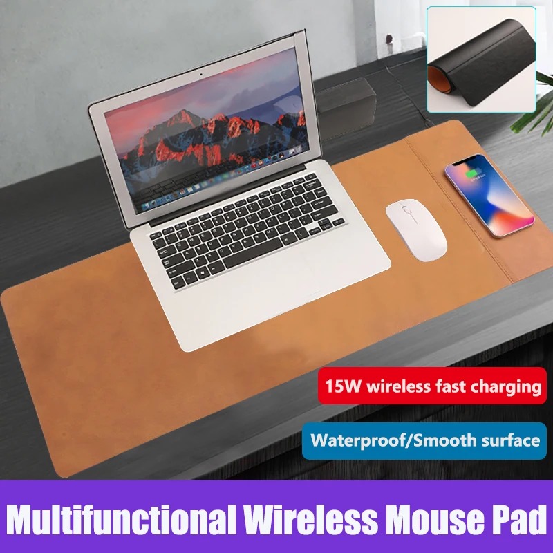 Wireless Charging PU Mouse Pad - đánh giá và giá Mouse Charging Pad