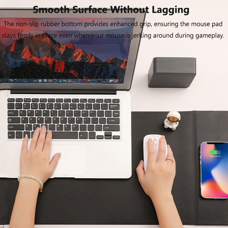 Wireless Charging PU Mouse Pad - đánh giá và giá Mouse Charging Pad