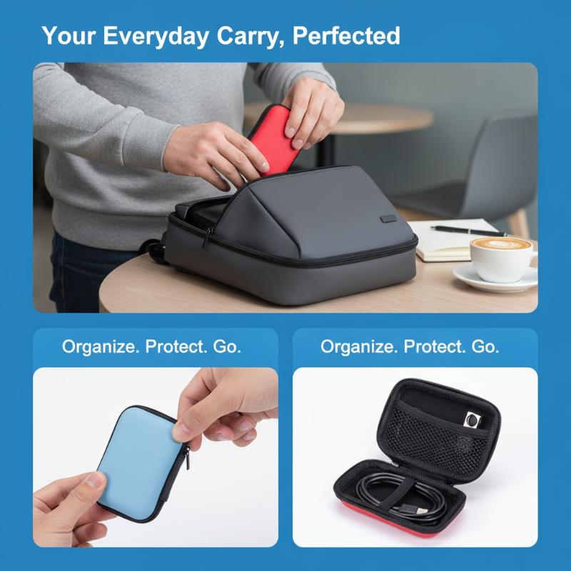 Shockproof EVA Tech Accessory  - đánh giá và giá Tech Accessories Organizer Pouch
