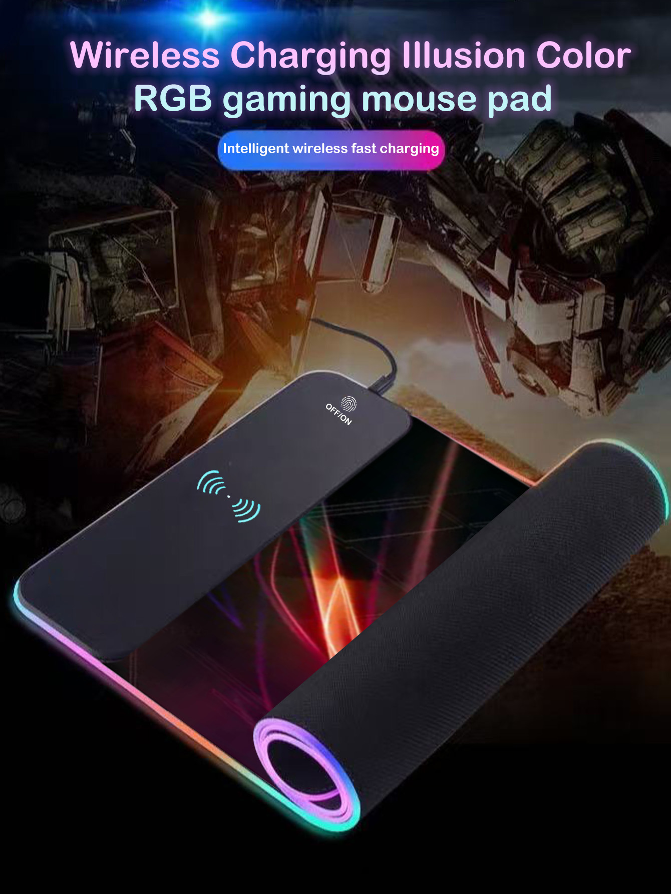 RGB Illuminated Multi-Function - đánh giá và giá Mouse Charging Pad