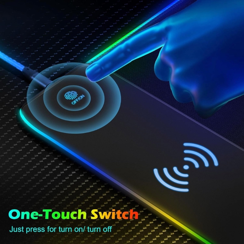 Miếng Lót Chuột Chơi Game LED  - đánh giá và giá Mouse Charging Pad