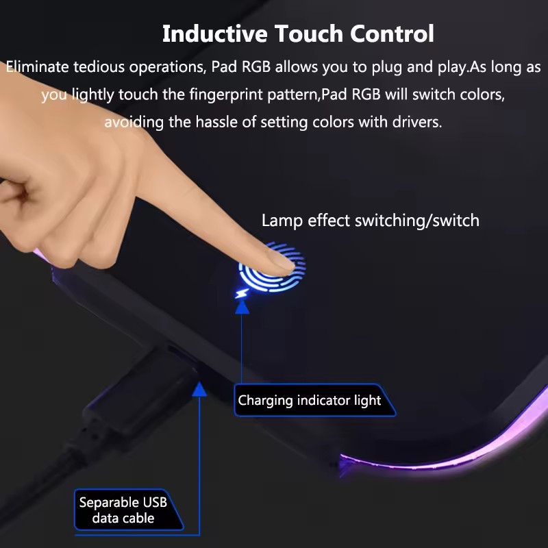 RGB mouse pad with wireless ch - đánh giá và giá Mouse Charging Pad
