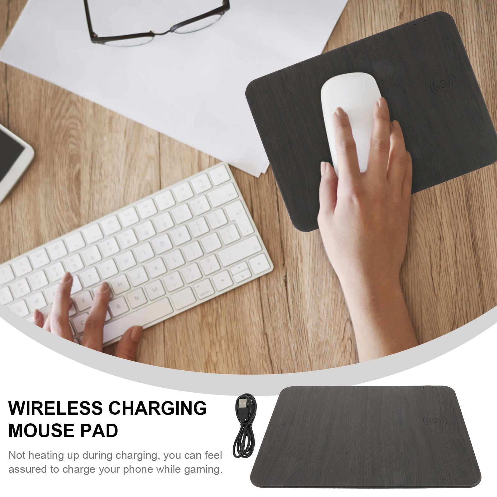 Wireless Charging Mouse Pad 15 - đánh giá và giá Mouse Charging Pad