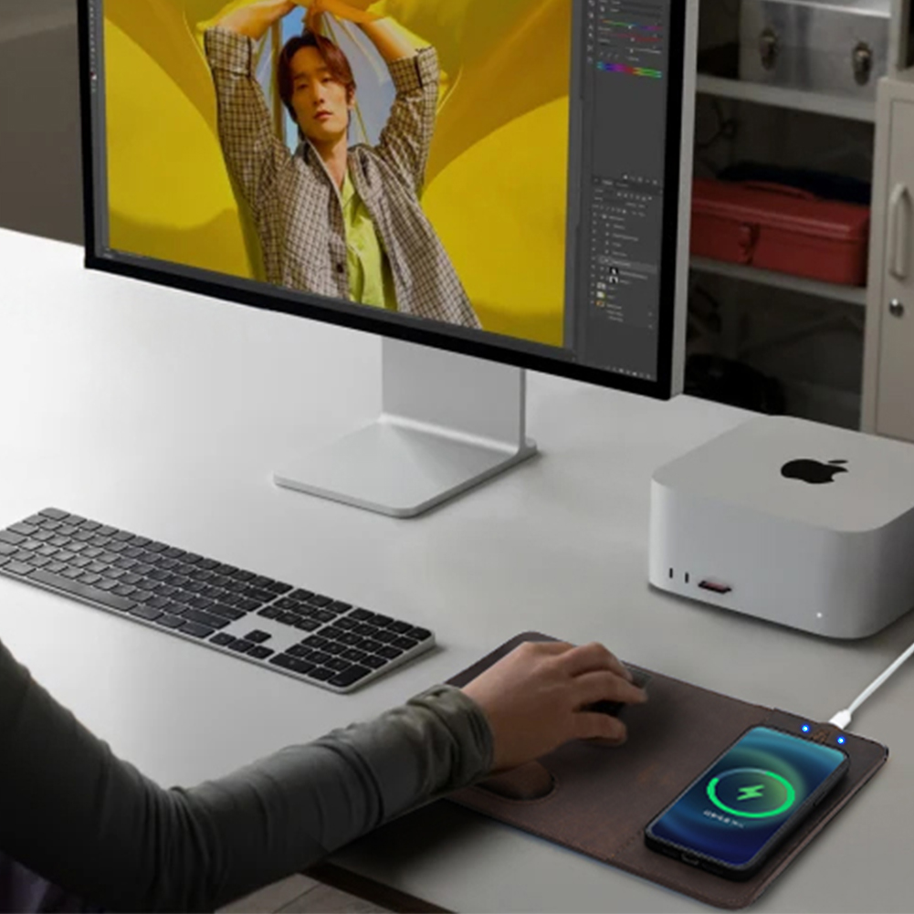 Mouse Pad with 15W Phone Wirel - đánh giá và giá Mouse Charging Pad