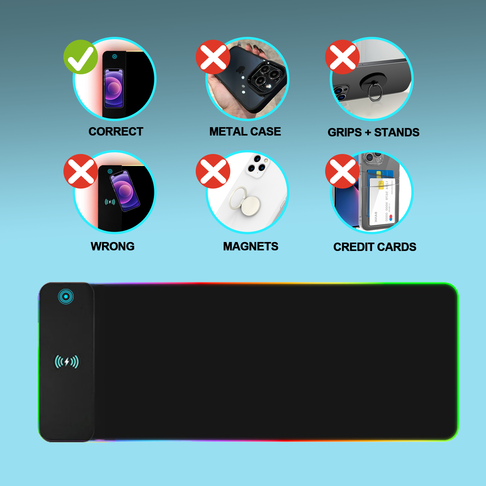 Wireless Charging RGB Gaming M - đánh giá và giá Mouse Charging Pad