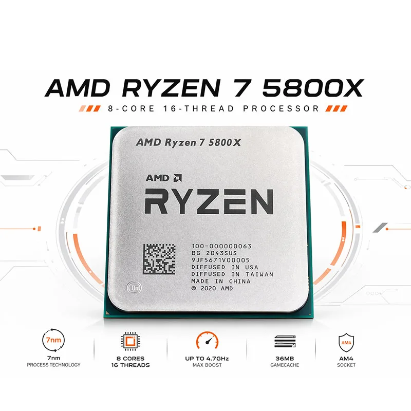AMD Ryzen 7 5800X Unlocked Ove - đánh giá và giá Amd Cpu Ryzen 7